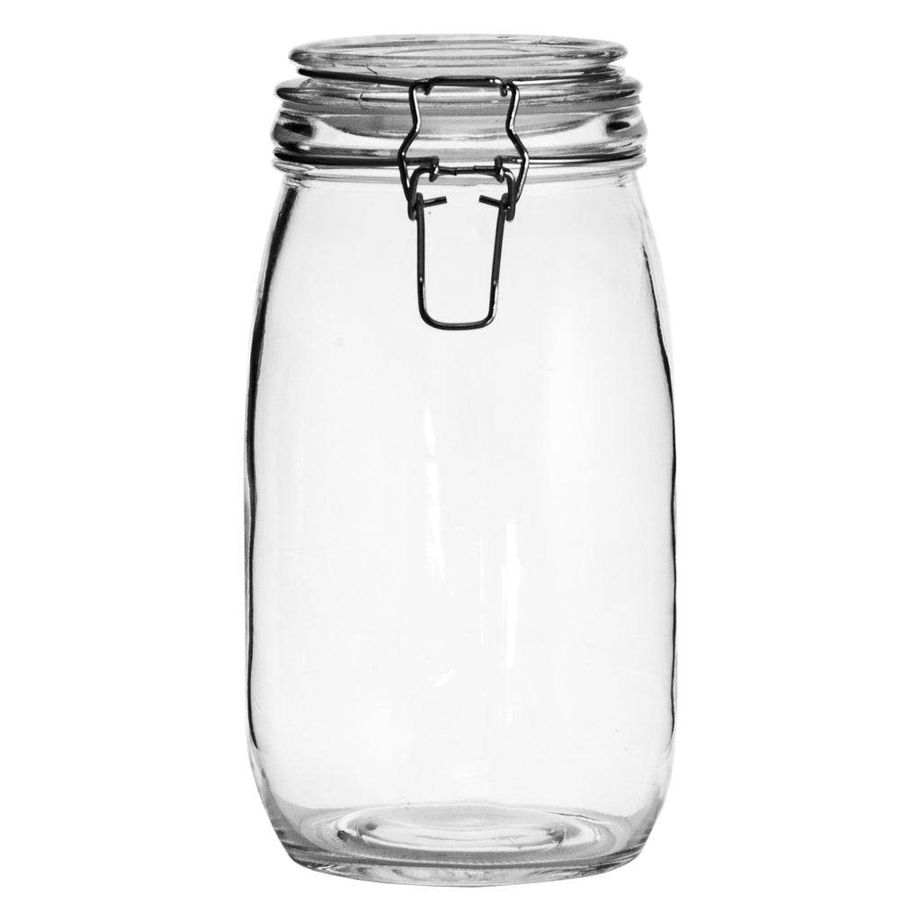 Regent Hermetic Glass Canister With Clip Seal Glass Lid