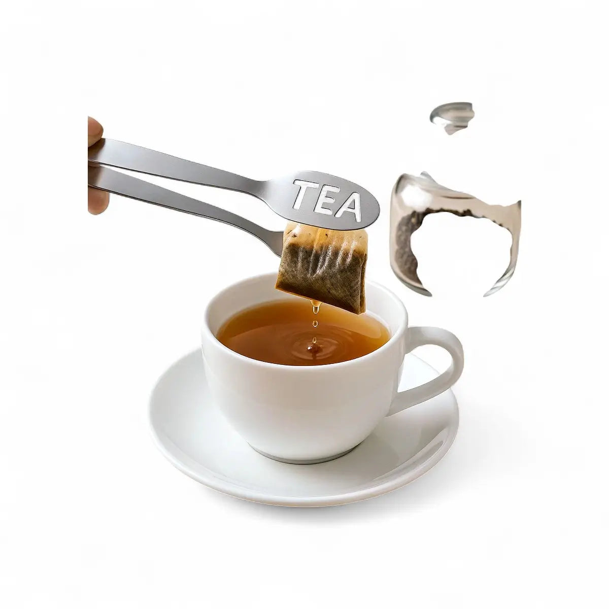 Regent Stainless Steel Teabag Squeezer Tong 170x28mm