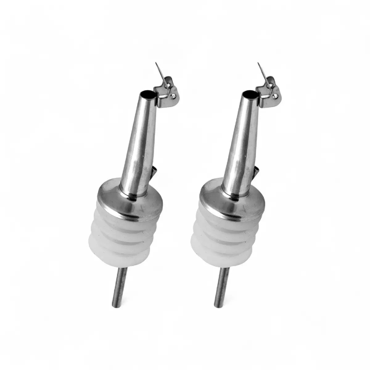 Bar Butler Free Flow Pourer With Cap Stainless Steel 2 Pack