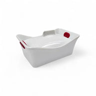 Aqua Mini Square Baking Dish With Lid and Silicone Handle