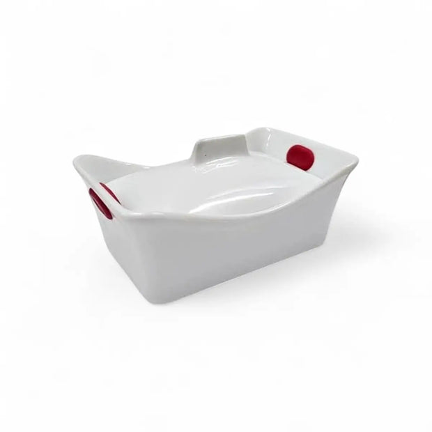 Aqua Mini Square Baking Dish With Lid and Silicone Handle