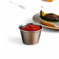 Regent Sauce Cup Stainless Steel 1 Doz, 56ml - 38x55mm Diameter