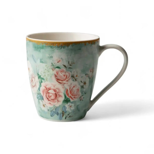 Jenna Clifford Green Floral Mug