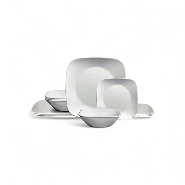 Corelle Pure White 12 Pc Dinner Set