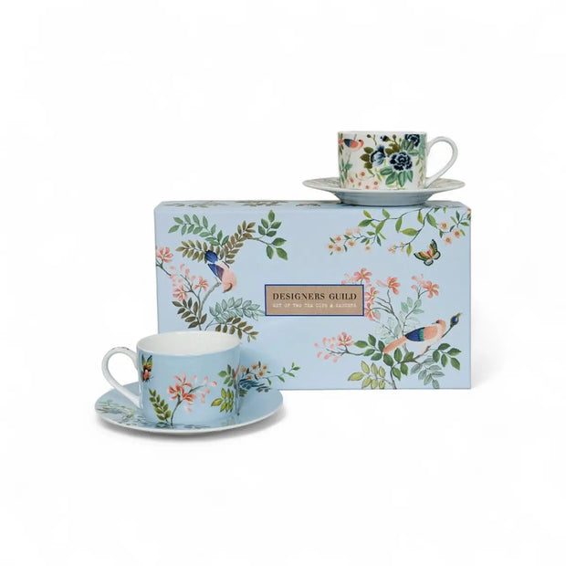 DG Porc De Chine Tea Cup & Saucer Set of 2