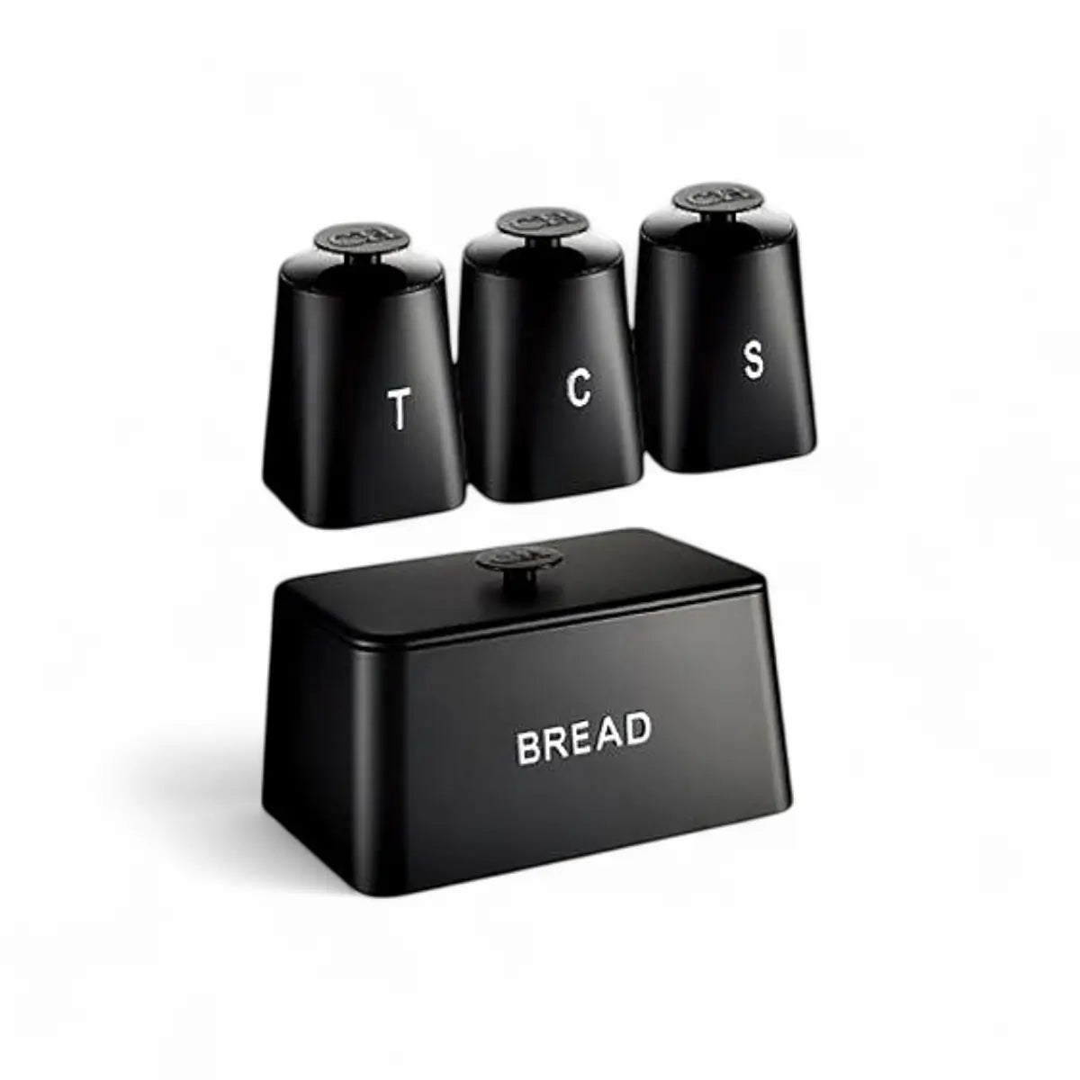 Continental Homeware Opulence Collection Bread Bin & 3pc Canister Set