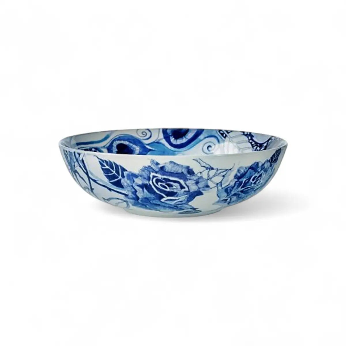 Jenna Clifford Peacock Sapphire Garden Cereal Bowl Set of 4