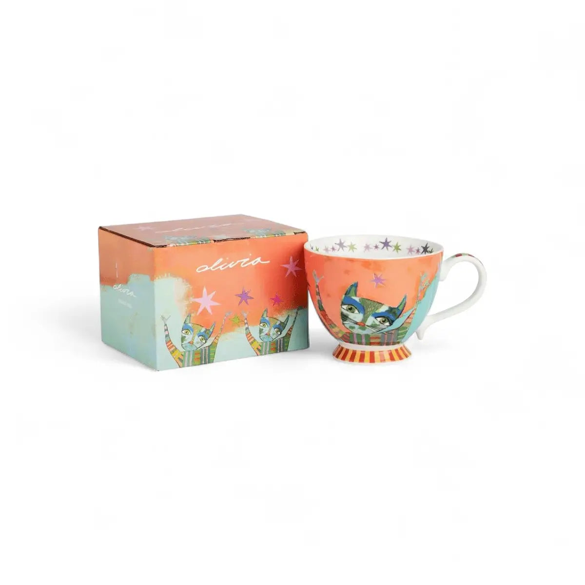 Olivia Grande Mug - Happy Cat