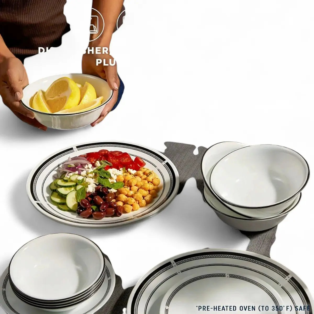 Corelle Brasserie 16 Pc Dinner Set