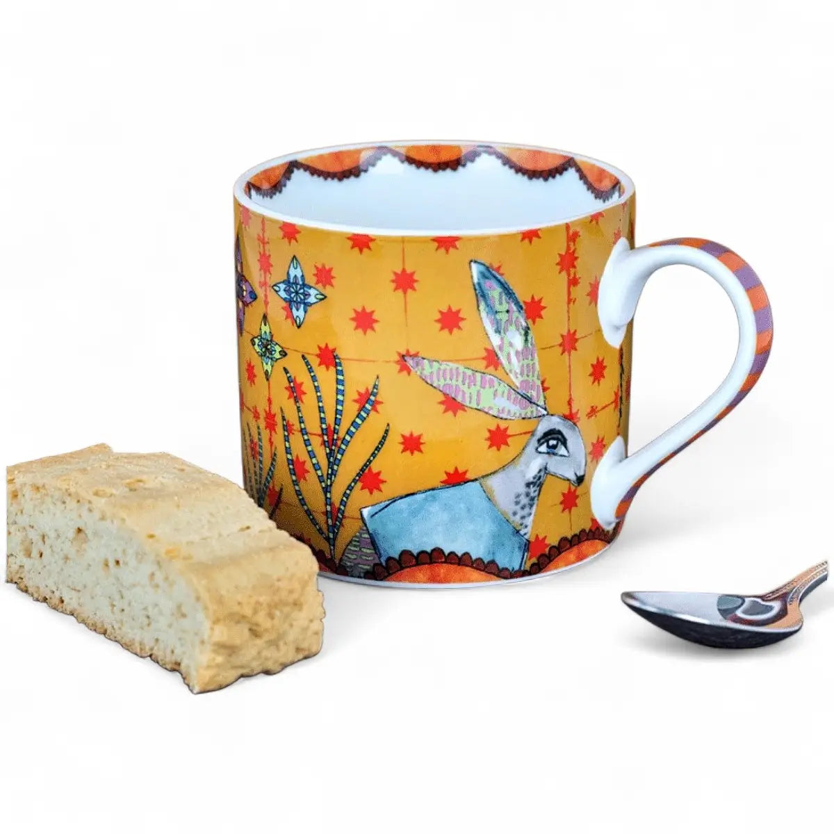 Olivia Cappuccino Mug - Rabbit