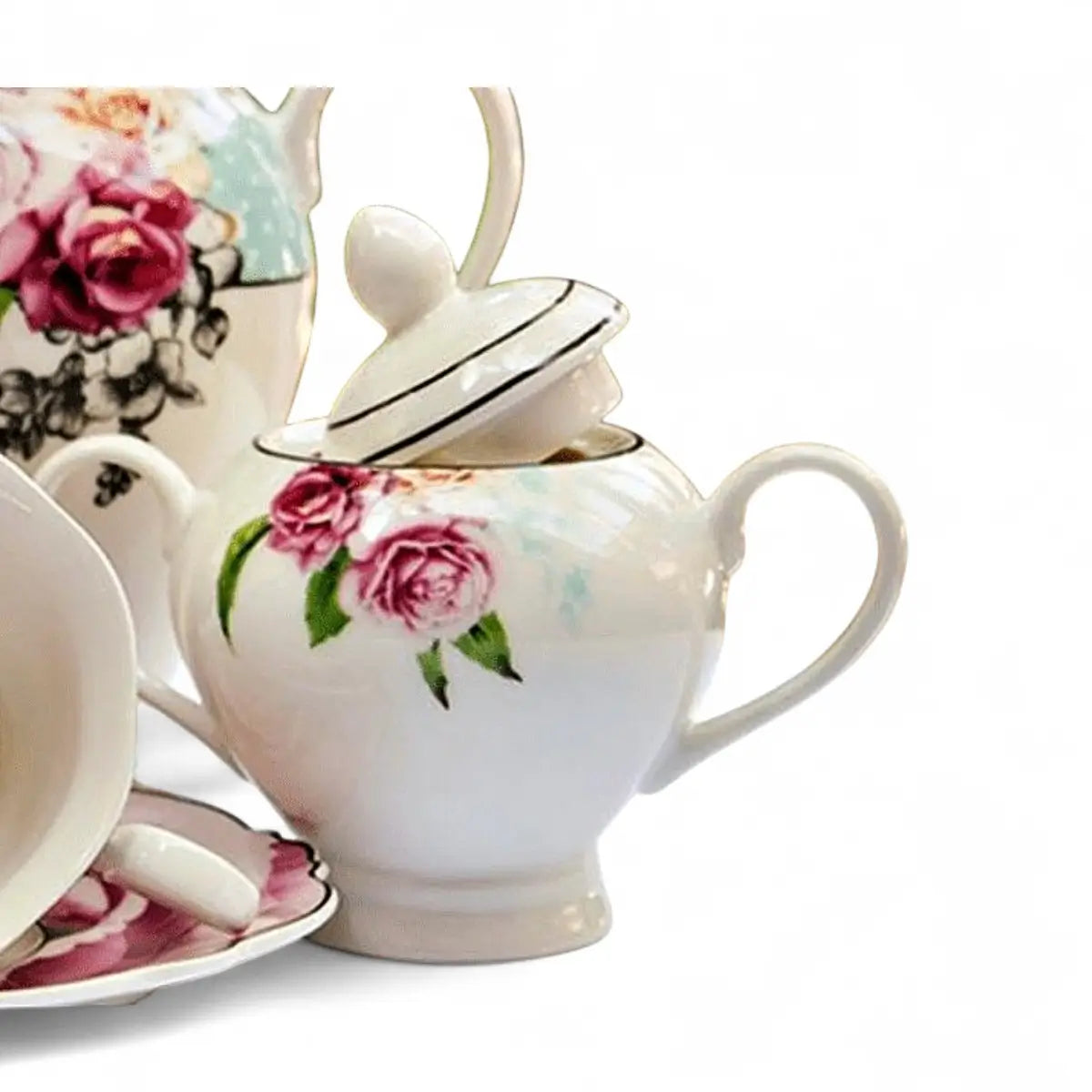 Jenna Clifford Wavy Rose Sugar Pot