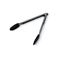 Regent Food Tong Stainless Steel with Black Silicone Tips - 340mm