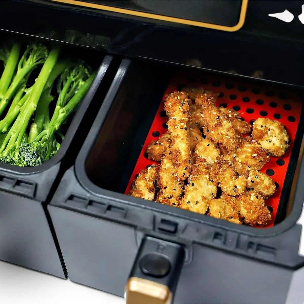 Creative Cooking Rectangular Silicone Air fryer Liner Set of 2