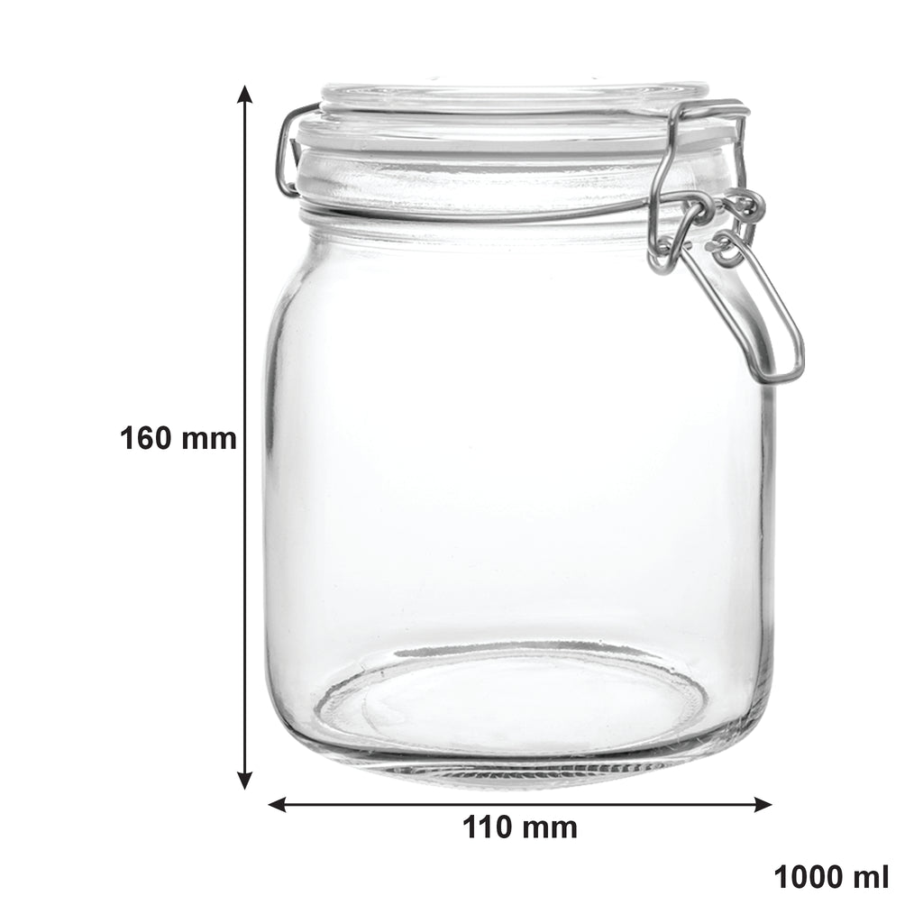 Consol Store-it Jar With Clip Top Lid