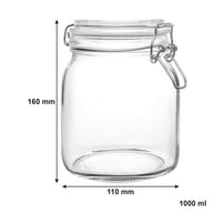 Consol Store-it Jar With Clip Top Lid