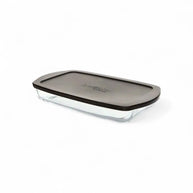 Borcam Rectangular Tray With Grey Lid 3.85L