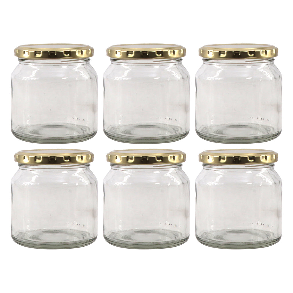 Consol Spread Jar With Gold Lid 6 Pack 250ml