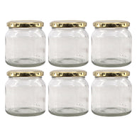 Consol Spread Jar With Gold Lid 6 Pack 250ml
