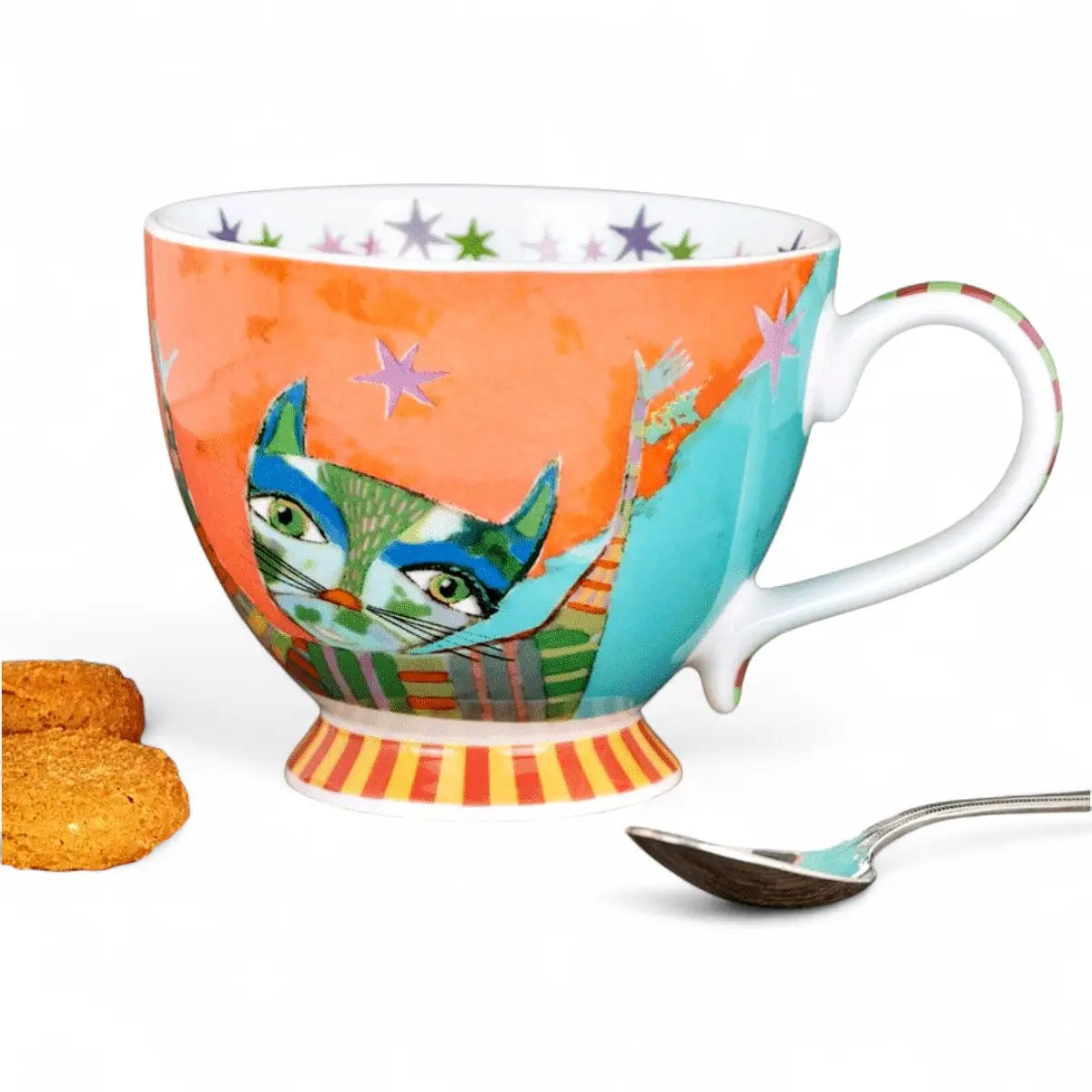Olivia Grande Mug - Happy Cat