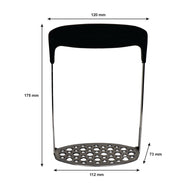 Regent Kitchen Potato Masher S. Steel With Black Handle