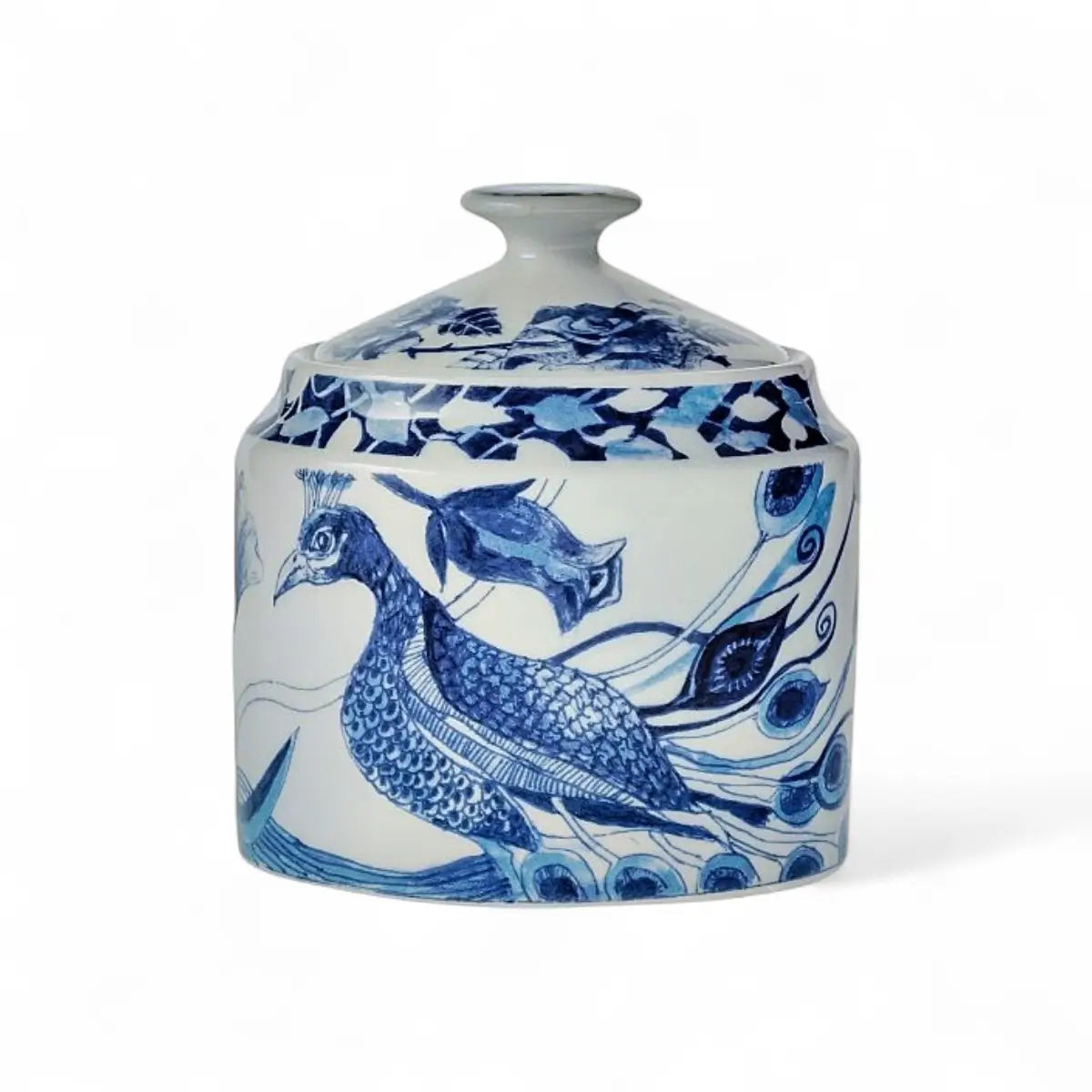 Jenna Clifford Peacock Sapphire Garden Sugar Pot