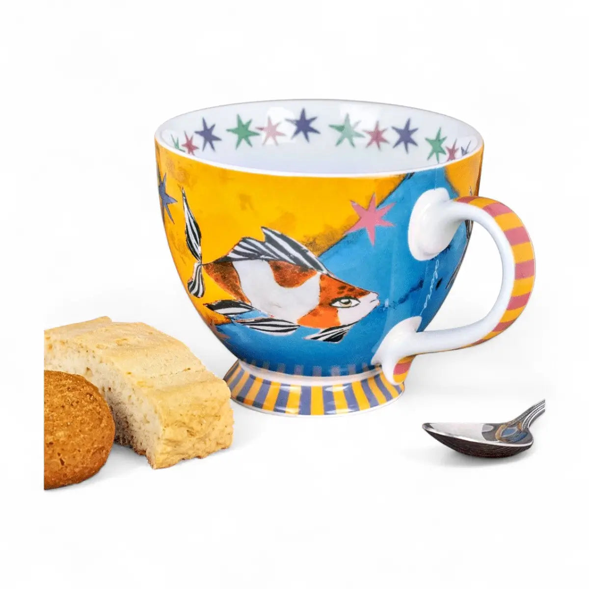 Olivia Grande Mug - Fish