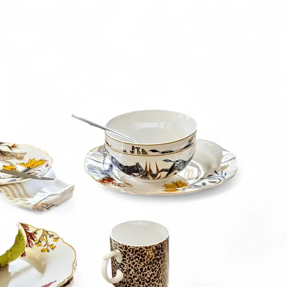 Jenna Clifford Wild Bloom Cereal Bowl Set of 4