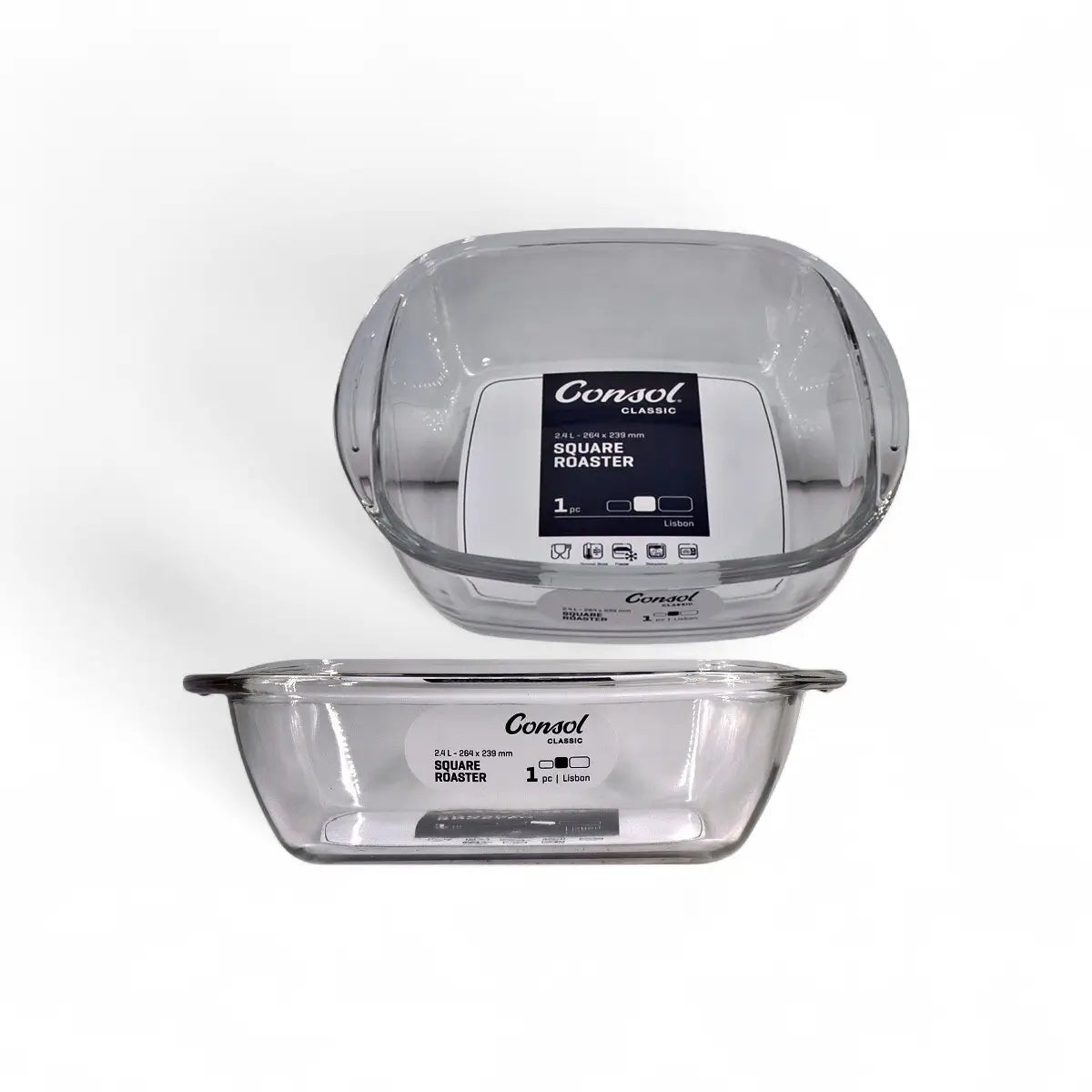 Consol Lisbon Square Roaster, 2.4lt (264x239x74mm)