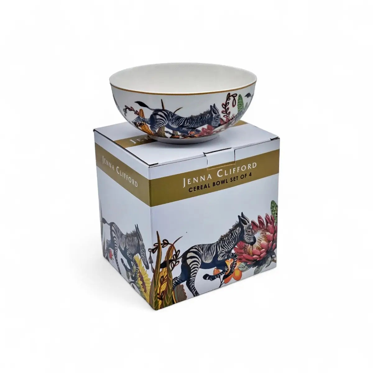 Jenna Clifford Wild Bloom Cereal Bowl Set of 4
