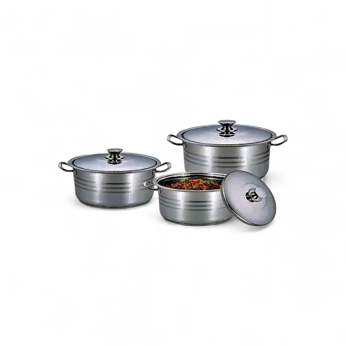 Rolux 6pc Stainless Steel Cookware Set