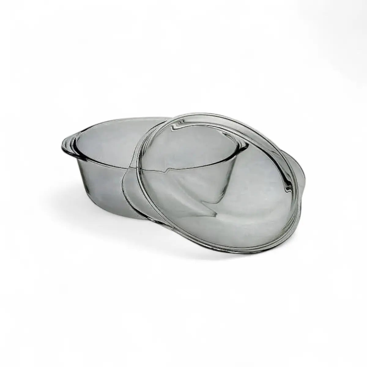 Borcam Round Casserole with Lid 2.1L