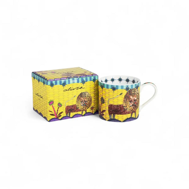 Olivia Cappuccino Mug - Lion