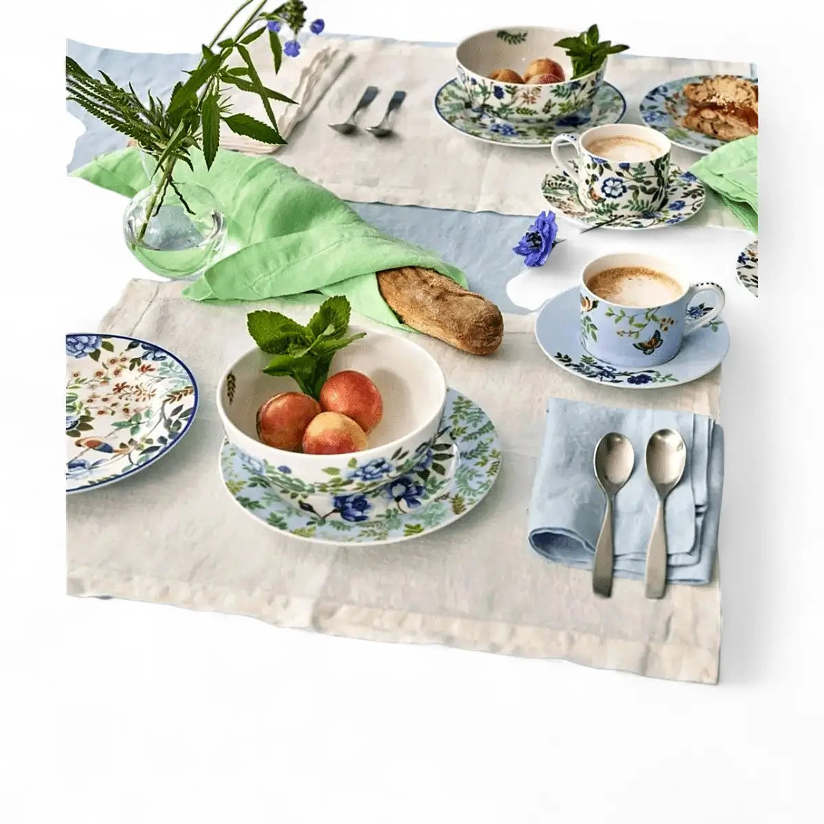 DG Porc De Chine Tea Cup & Saucer Set of 2