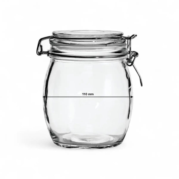 Regent Hermetic Glass Canister with Clip Seal Glass Lid - 500ml