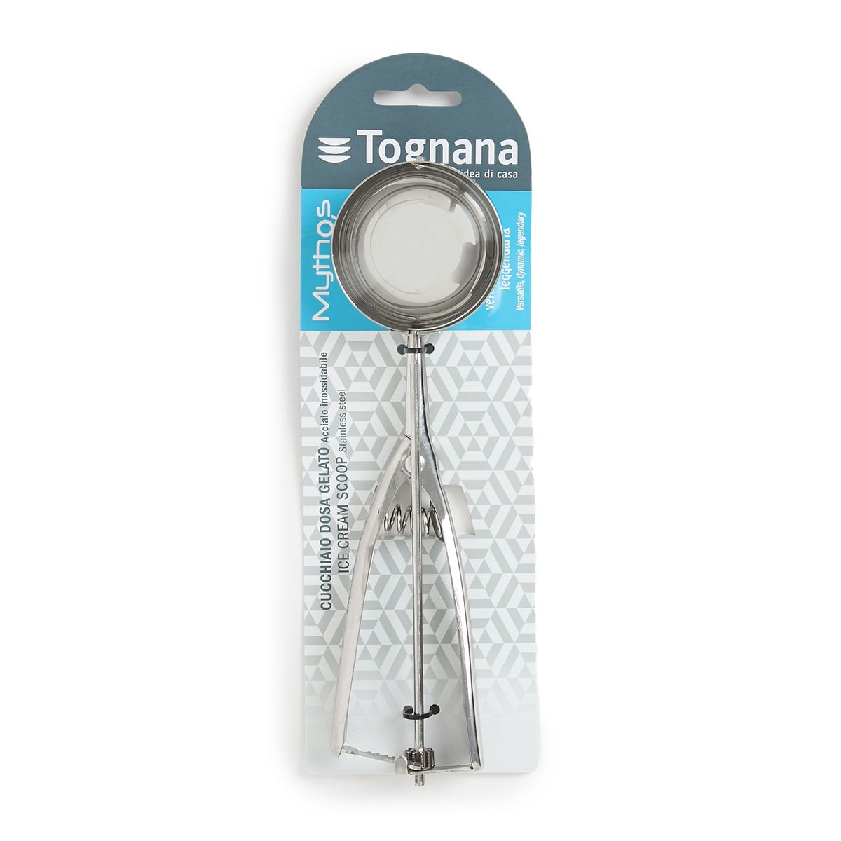 Tognana Mythos Style Stainless Steel Ice Cream Scoop