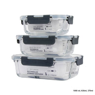 Consol Madrid Storage Containers With Clip On Vented Lids