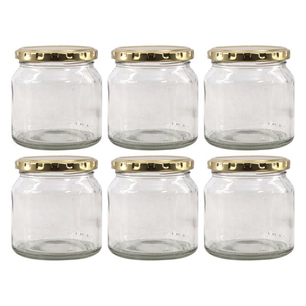 Consol Spread Jar With Gold Lid 6 Pack 250ml