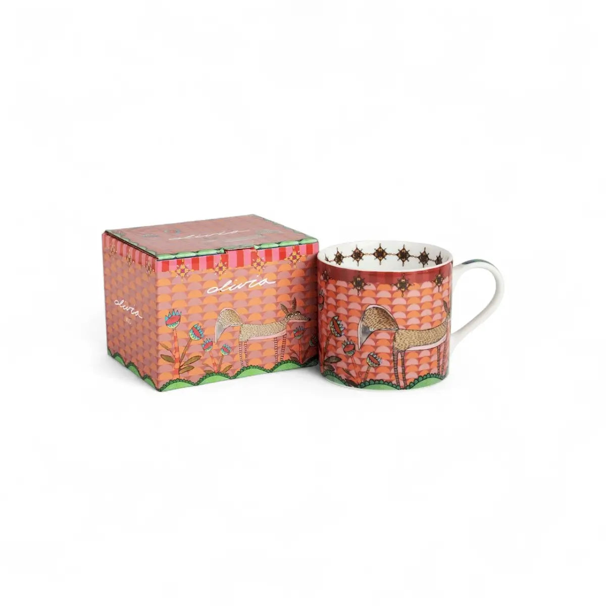 Olivia Cappuccino Mug - Fox