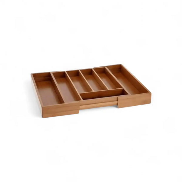Excellent Houseware Cutlery Tray Bamboo 43cm x 35cm x6.5cmx5cm