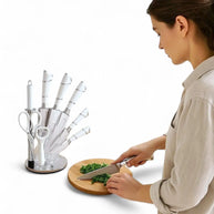 Continental Homeware Knife Set White 9pc