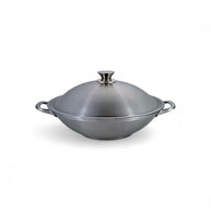 Rolux Stainless Steel Wok 34cmx9.5cm 8.5L