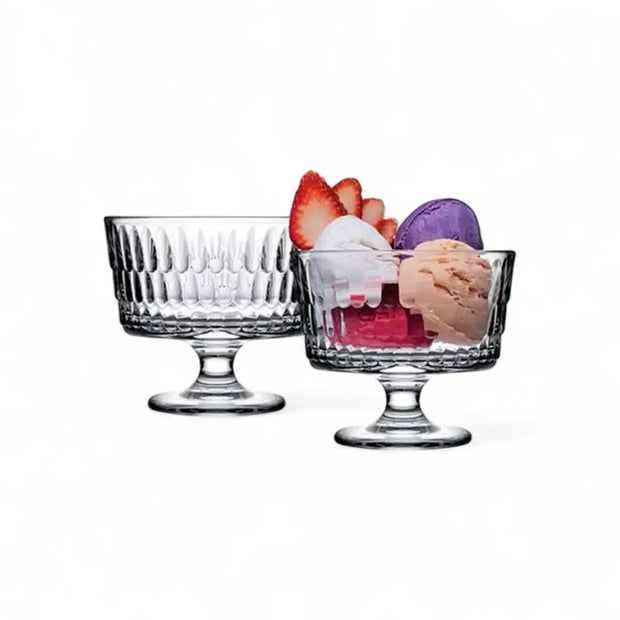 Pasabahce Rain Ice Cream Cup 240ml 2Pc