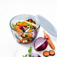 Pyrex Cook & Freeze Round Dish with Lid 1.1L