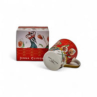 Jenna Clifford Peacock Red Coffee Mug In Gift Box