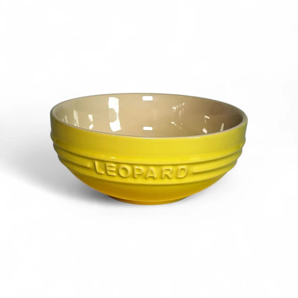 Leopard Ceramic Soup Bowl - Rainbow