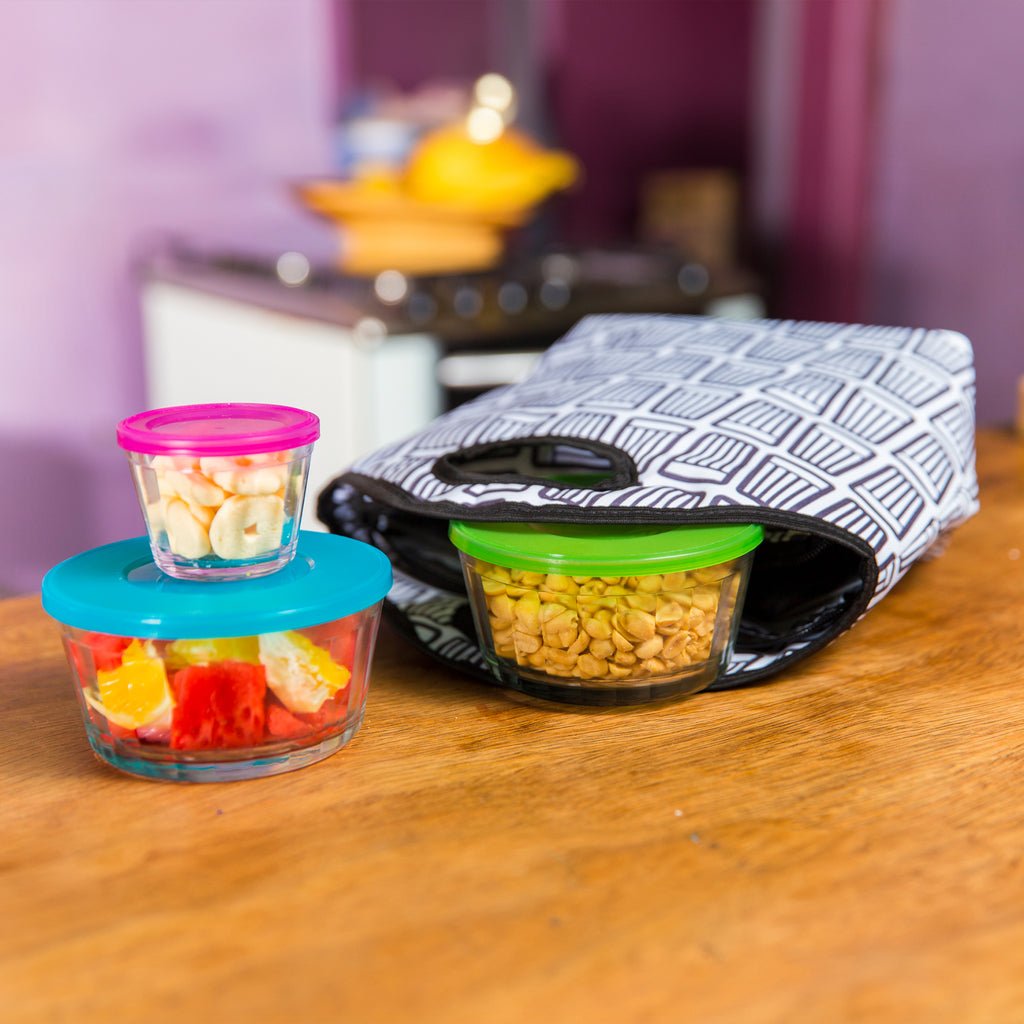 Nadir Americano Bowl With Coloured Plastic Lid
