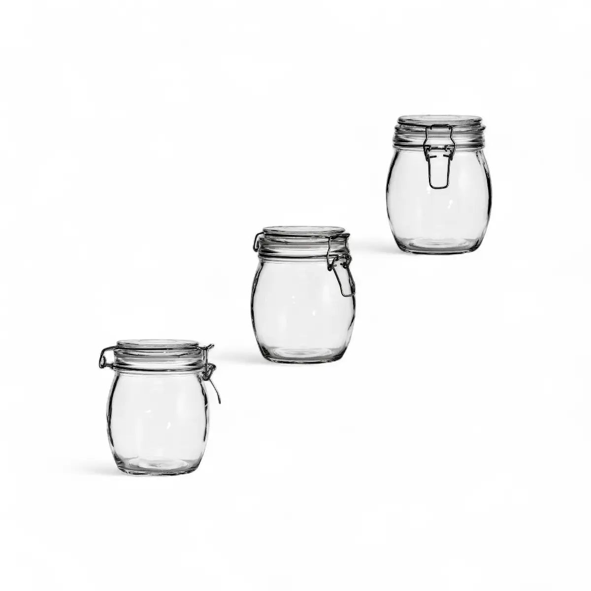 Regent Hermetic Glass Canister with Clip Seal Glass Lid - 500ml