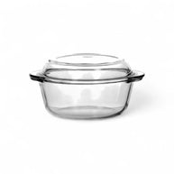 Borcam Round Casserole with Lid 2.1L
