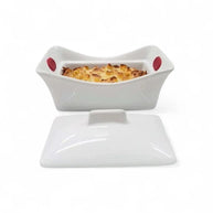 Aqua Mini Square Baking Dish With Lid and Silicone Handle