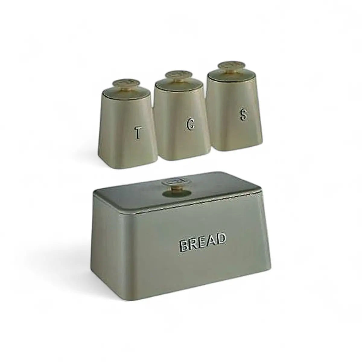 Continental Homeware Opulence Collection Bread Bin & 3pc Canister Set